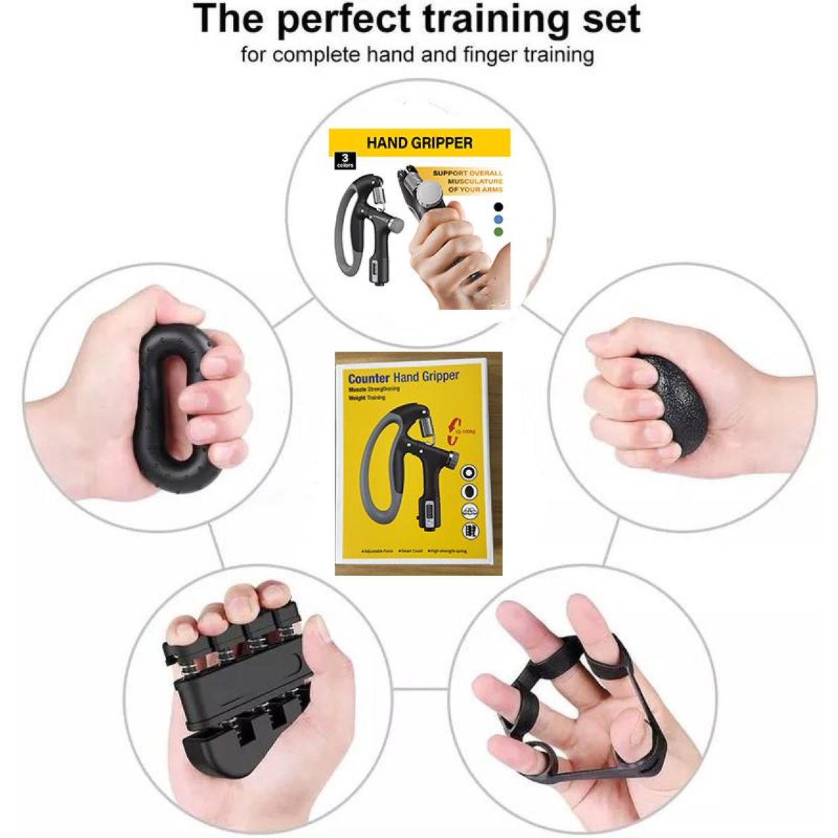 5-in-1 Hand Grip Kit Stronger Hands, Better You! handgripSG EXCLUSIVE!