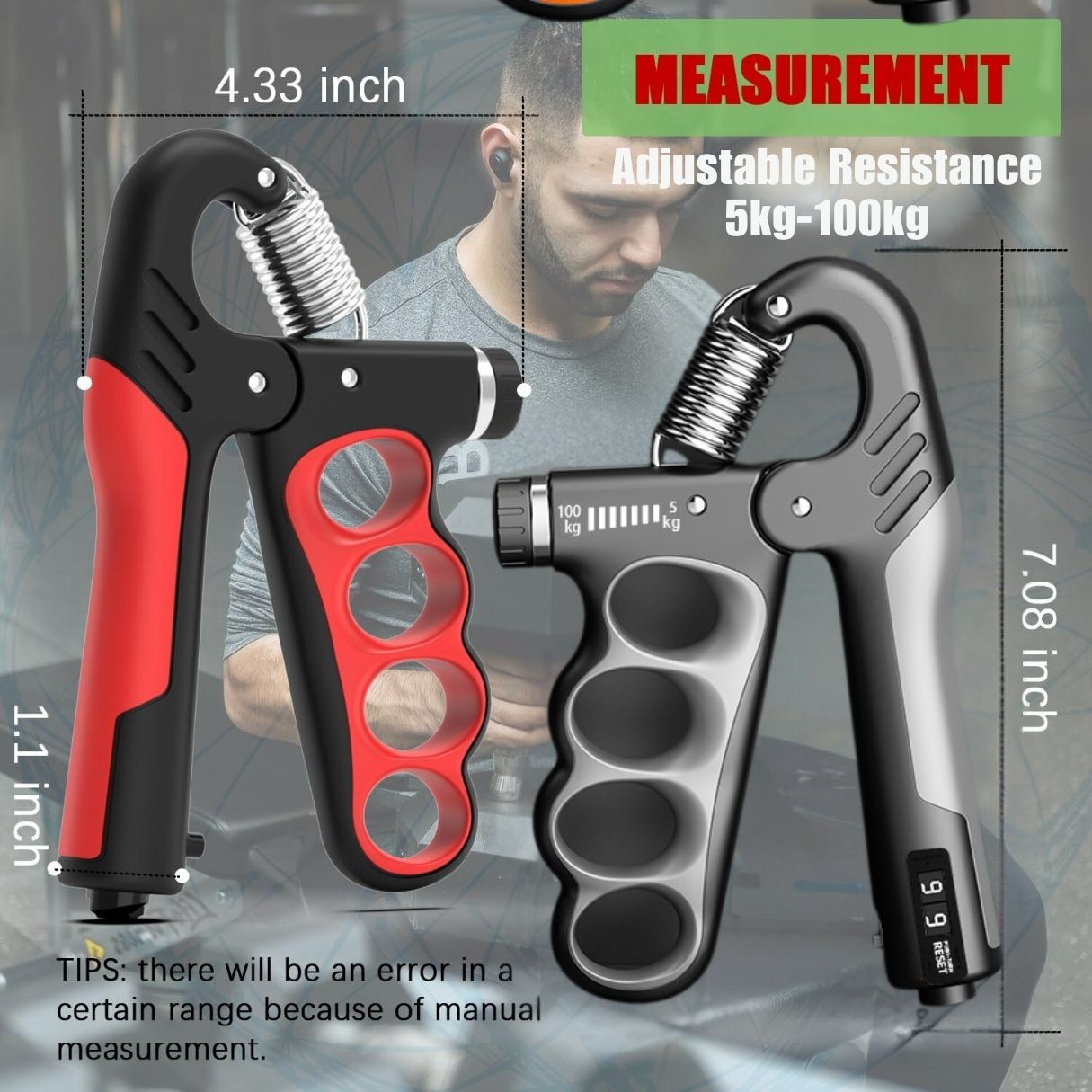 JC Health Finger Split Gripper | Ergonomic Hand Strengthener for Grip & Dexterity, No Slip