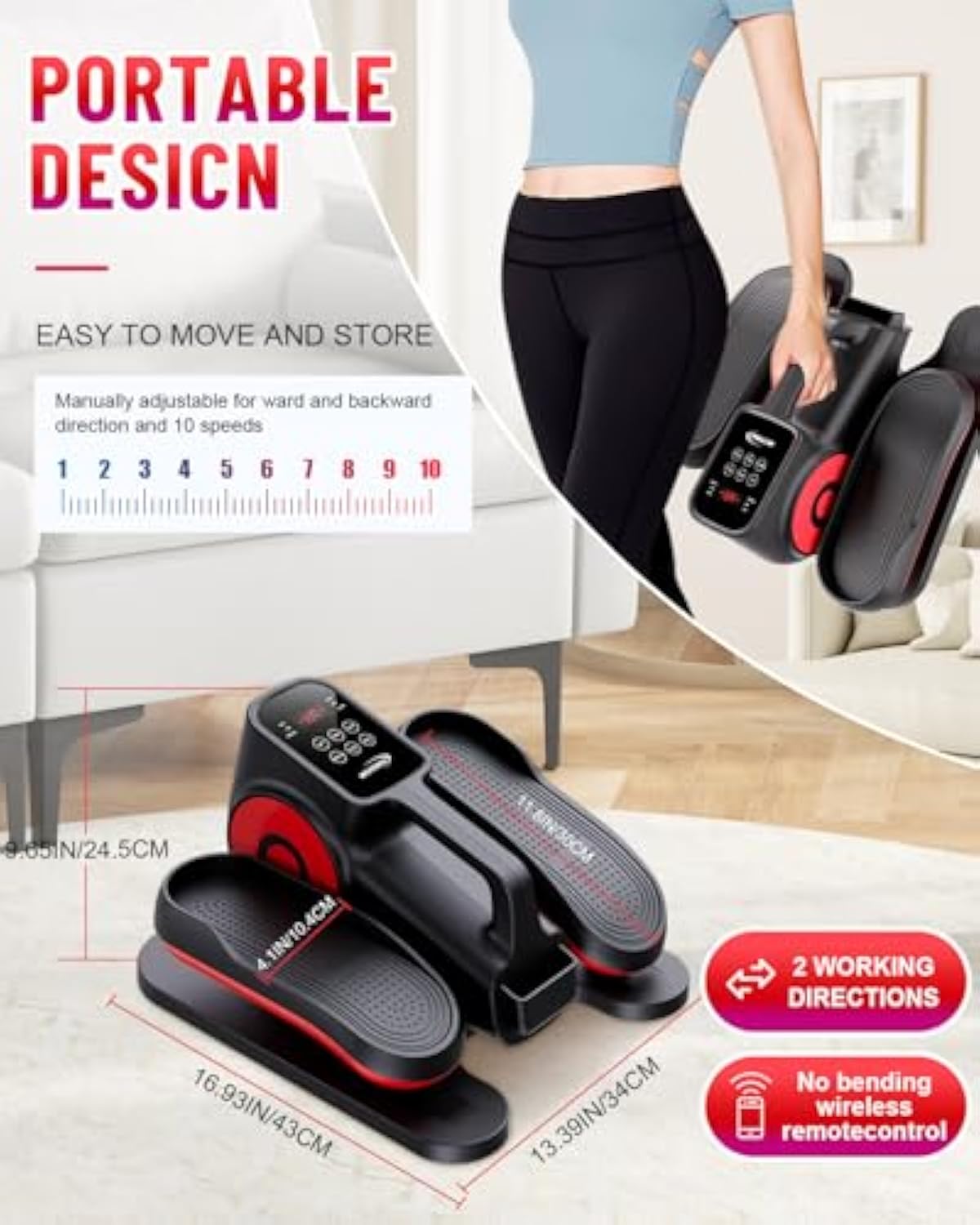 J C Health Electric Elliptical Trainer: Enhance Your Well-being at Home