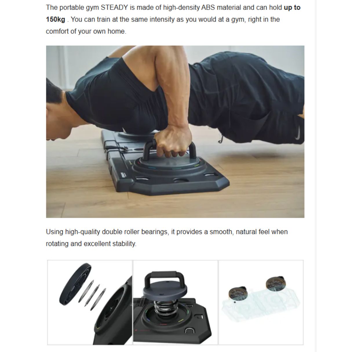 JC Health STEADY1 多功能俯卧撑板