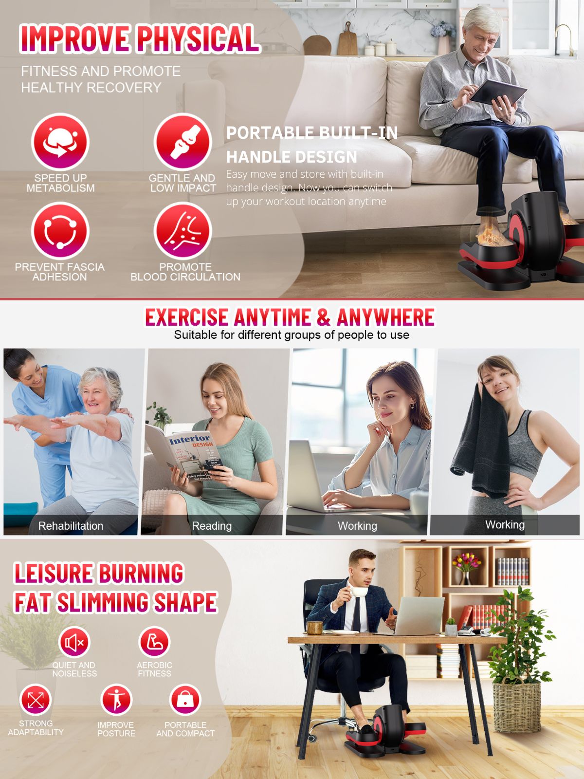 J C Health Electric Elliptical Trainer: Enhance Your Well-being at Home