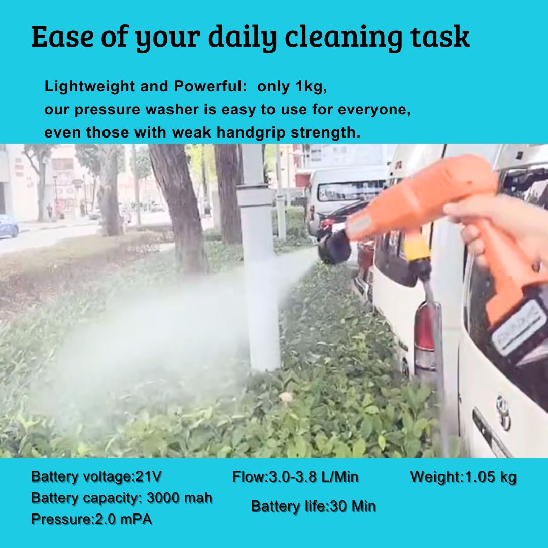 Divas Place Cordless Pressure Washer Power Household Cleaning Machine