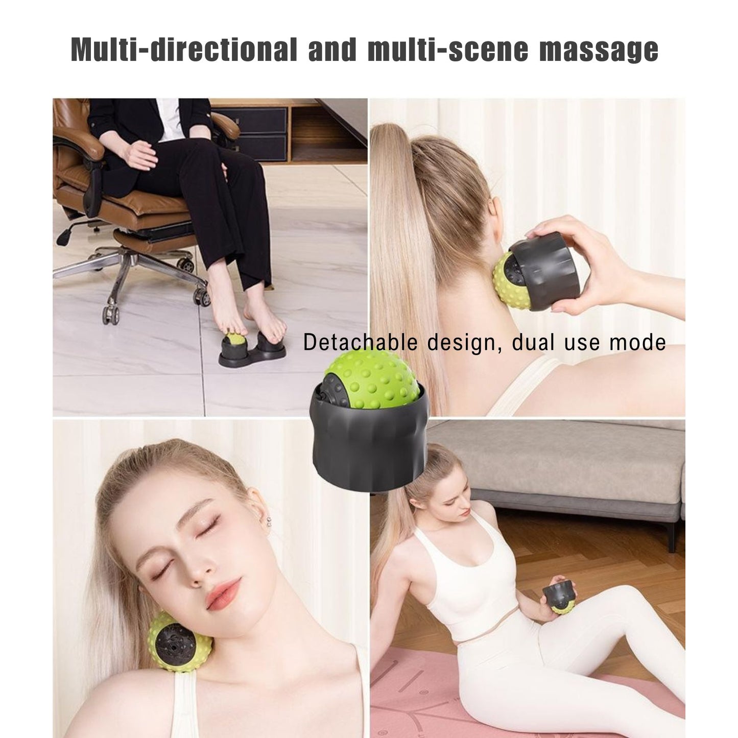 Foot massage therapy using hot cold roller balls for muscle recovery and circulation