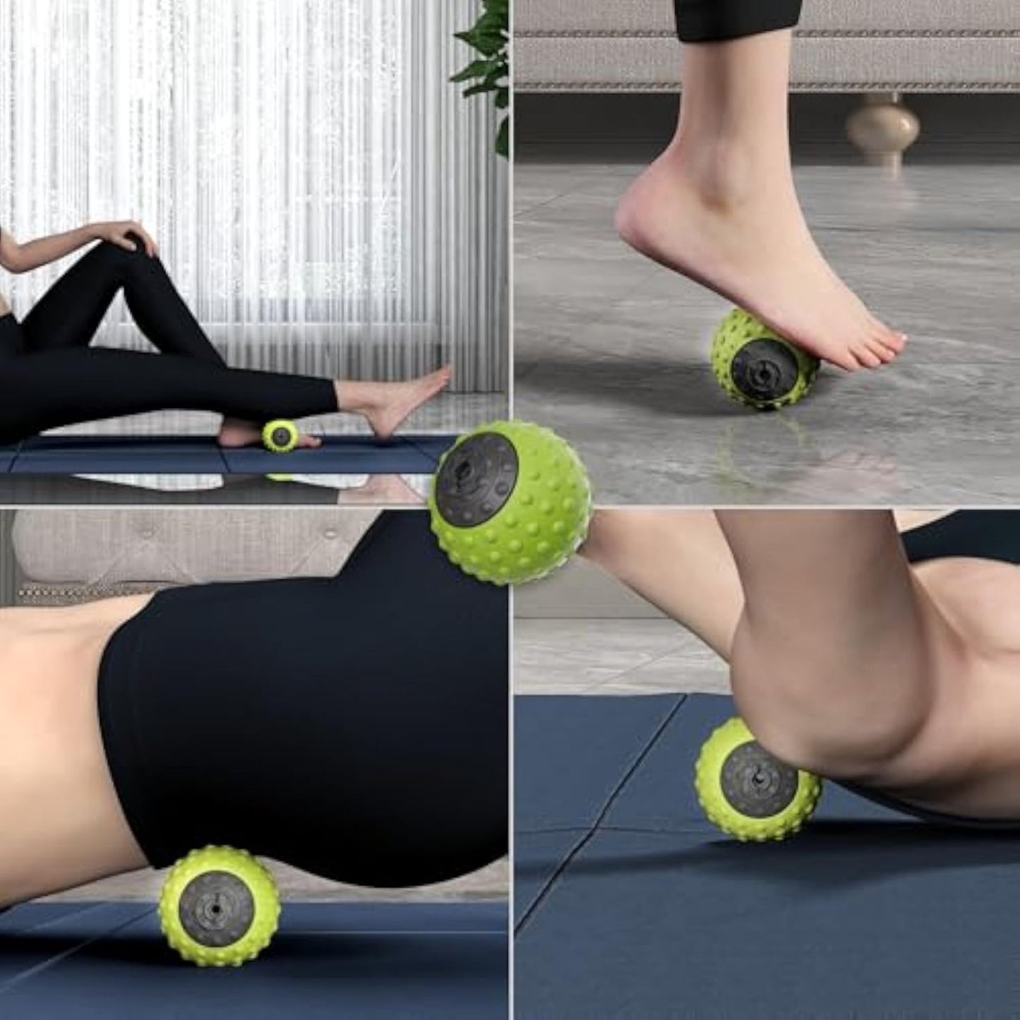 Foot massage therapy using hot cold roller balls for muscle recovery and circulatio