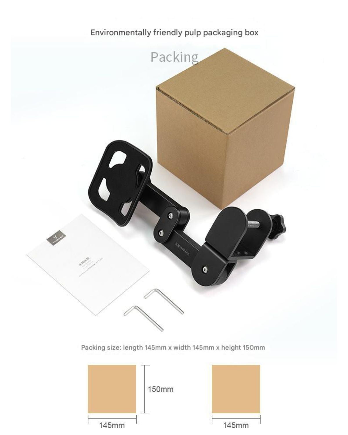JC Health Ergonomic Desk Arm Rest shown in packaging and attached to a desk, emphasizing its ergonomic and comfortable design