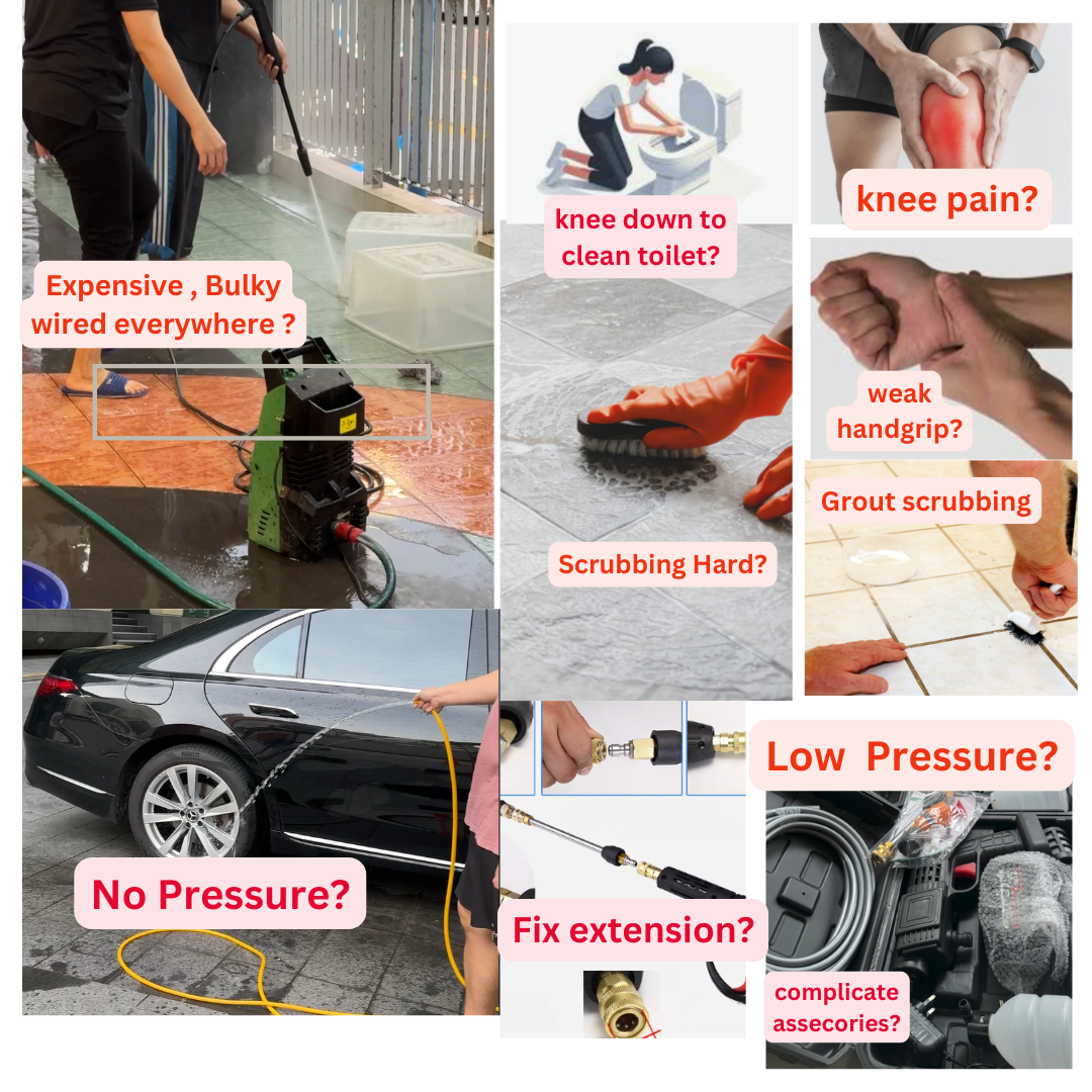 Divas Place Cordless Pressure Washer Power Household Cleaning Machine