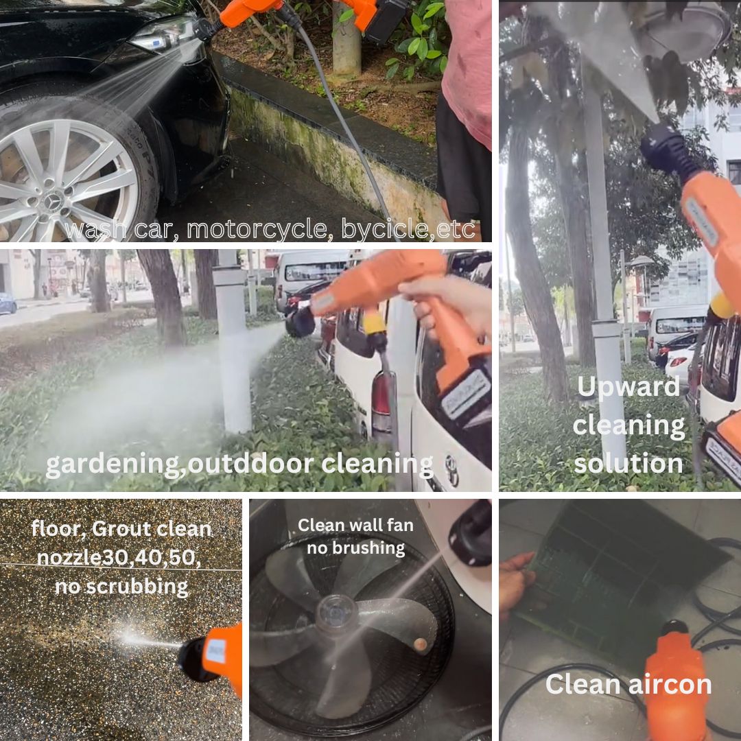 Divas Place Cordless Pressure Washer Power Household Cleaning Machine