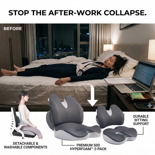 Young Singapore corporate professional lying flat on bed for spinal decompression after a long day in the CBD