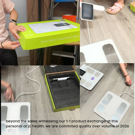 JC Health Singapore smart scale 1-to-1 customer service exchange