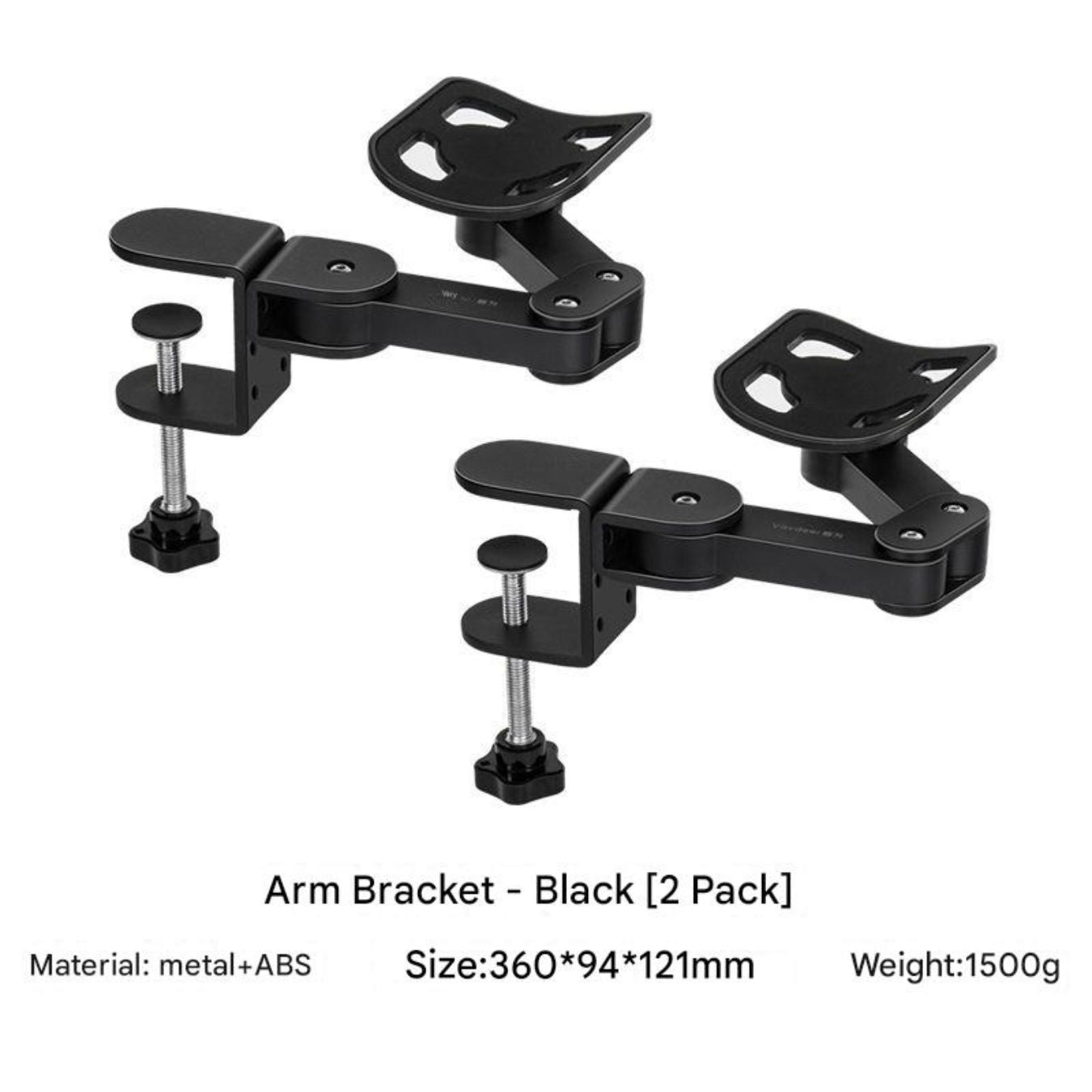 Universal Clamp-on Adjustable Armrests, Desk Cradle Rotating Elbow Cushions, Table Extension Platform Arm Support,