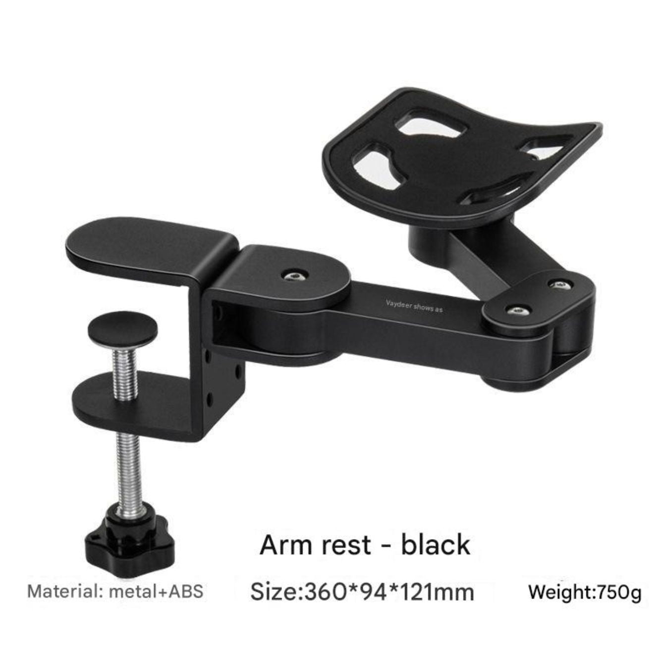 universal-clamp-on-adjustable-armrests-desk-cradle-rotating-elbow-cushions-table-extension-platform-arm-support