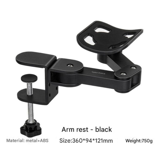 Universal Clamp-on Adjustable Armrests, Desk Cradle Rotating Elbow Cushions, Table Extension Platform Arm Support,