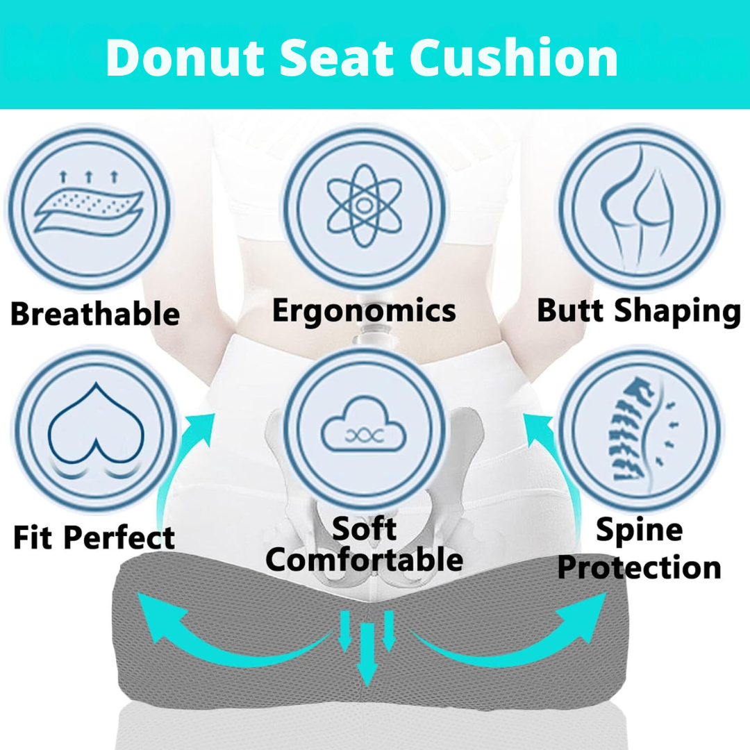 Back Pain Relief for Office Chairs: Memory Foam Seat Cushion (SG)|告别办公椅带来的背痛！ | 记忆棉坐垫，久坐不累！(新加坡)