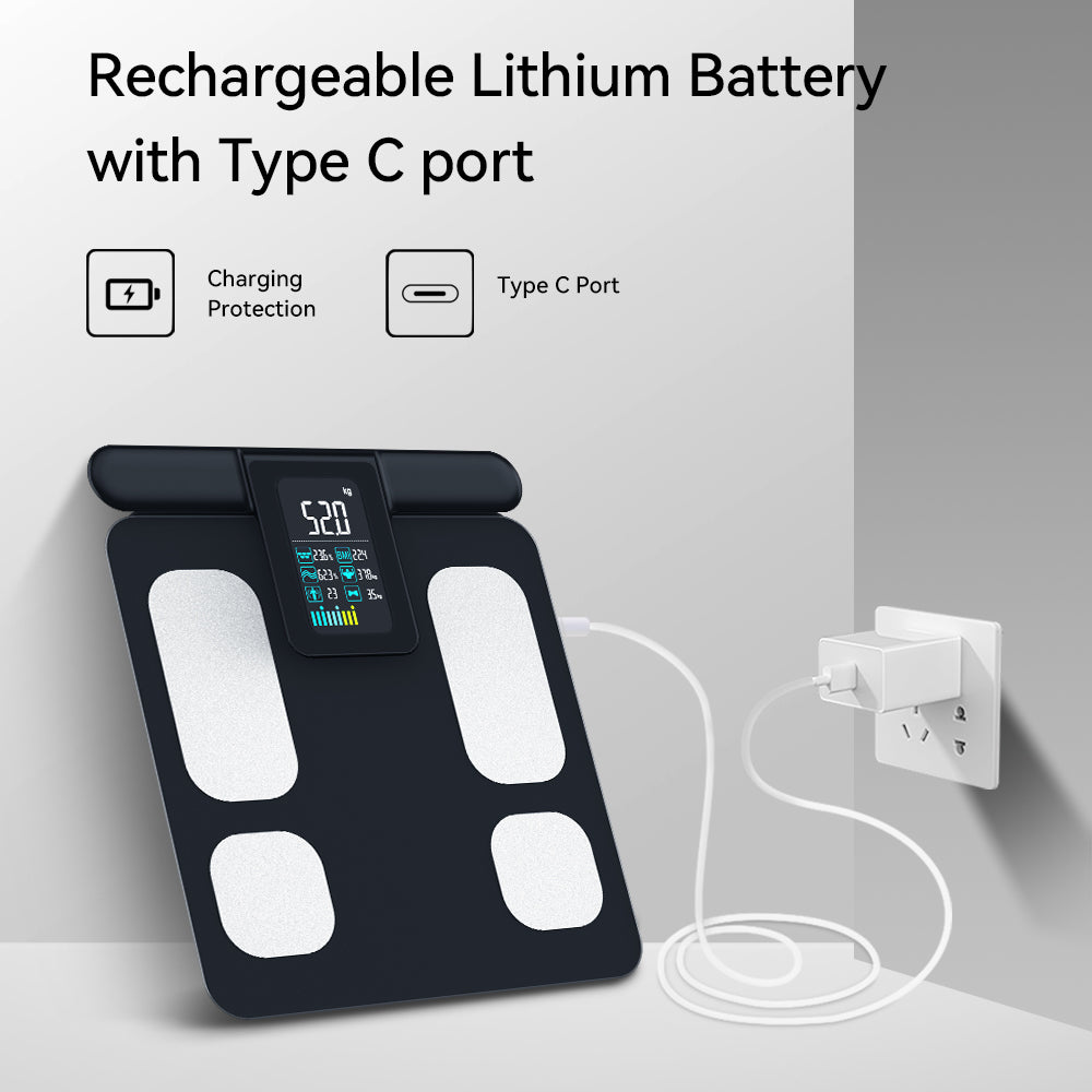 Advanced Body Composition Scale (29 Metrics) | 专业身体成分分析仪 (29 项指标) - 健身 & 健康管理