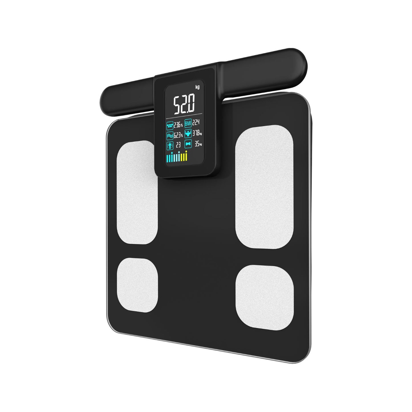JCHealth Pro Smart Body Composition Scale | 28 Metrics, 8-Electrode BIA, Health App Sync