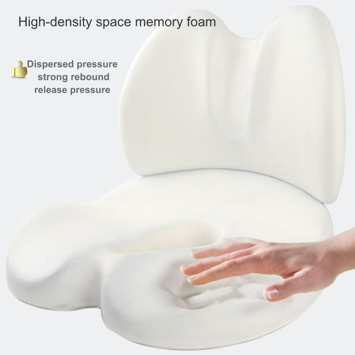 Integrated Lumbar & Seat Cushion: Your Solution for Back Pain and Discomfort