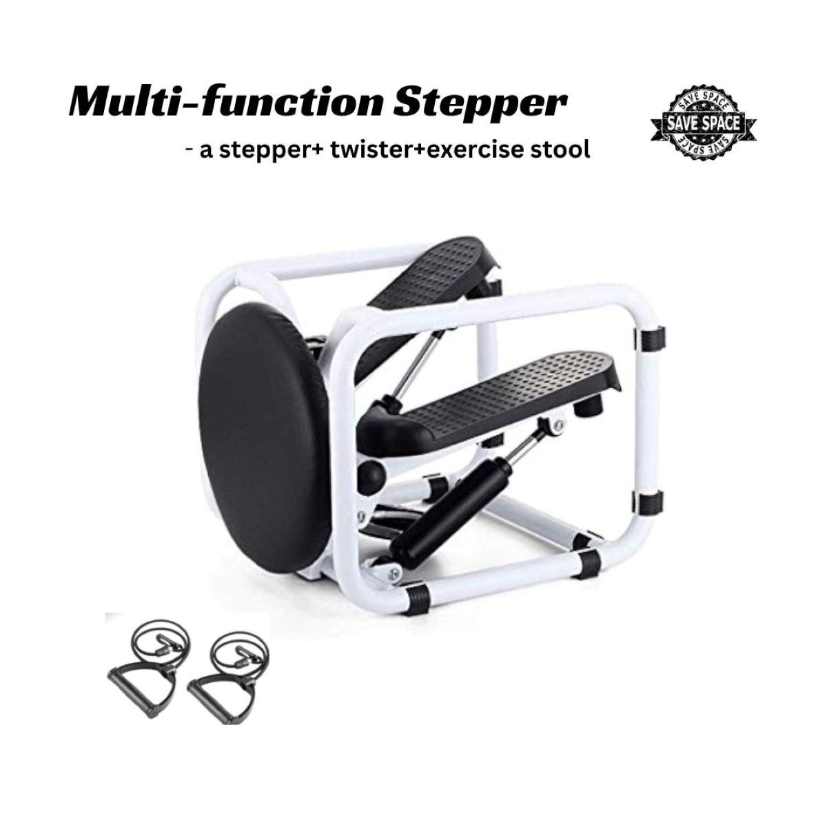 JChealth Mini Stepper with Twister Stool! Your Compact Home Gym Buddy