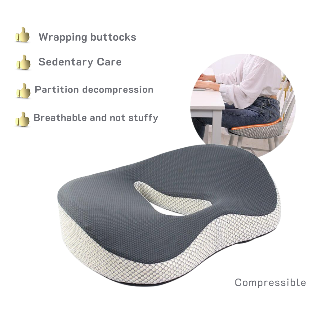 Back Pain Relief for Office Chairs: Memory Foam Seat Cushion (SG)|告别办公椅带来的背痛！ | 记忆棉坐垫，久坐不累！(新加坡)