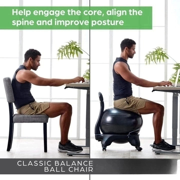 JCHealth Ball Chair: Active Sitting for a Healthy Back (SG) (Free Shipping! 🇸🇬)|健康球形办公椅：告别背痛，开启健康坐姿！(新加坡) (免运费）