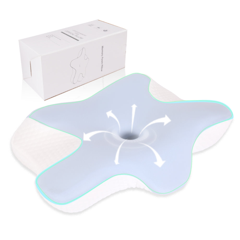 Cervical Memory Foam Pillow, Contour Pillows for Neck and Shoulder Pain, Ergonomic Orthopedic Sleeping Neck Contoured Support Pillow for Side Sleepers, Back and Stomach Sleepers