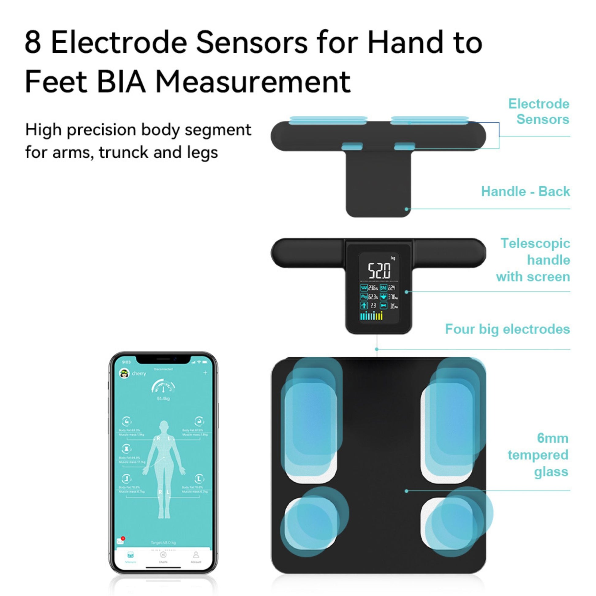 Segmental BIA analysis showing 98% correlation with DEXA for professional-level muscle mapping.