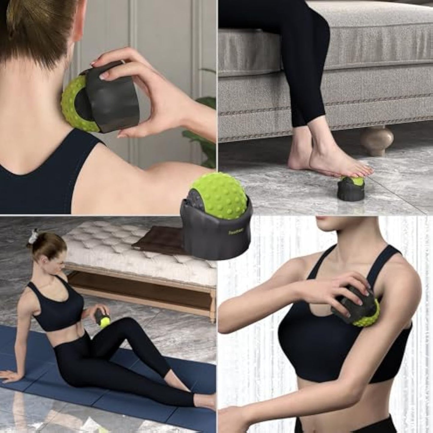 a lady-demo-use-hot-cold-massage-ball-for-neck-feet-tight-arm-to-relief-musle-tension-relief-pain