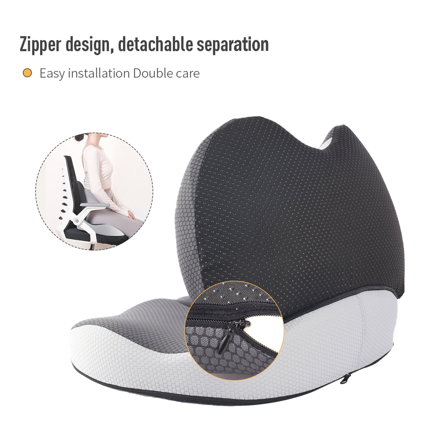 Integrated Lumbar Seat Cushion Your Solution for Back Pain and Disc J C Health Pte Ltd