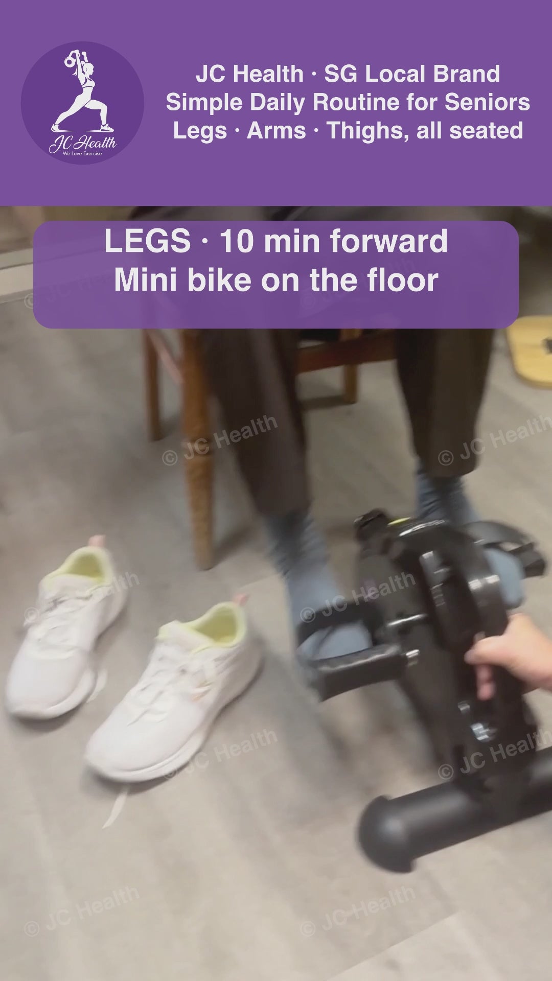 Simple Daily Routine for Seniors: legs, hands and Tight Master - just 30 minutes a day. Age Fearlessly with JC Health