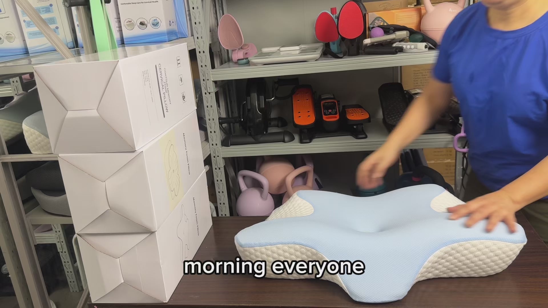 JCHealth cervical pillow from Waterloo Singapore store. Ergonomic memory foam for back and side sleepers. Next day delivery