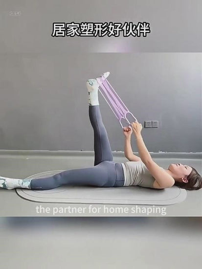 New Silicon Puller a lady showcase different exercise method and a great partner for home shaping