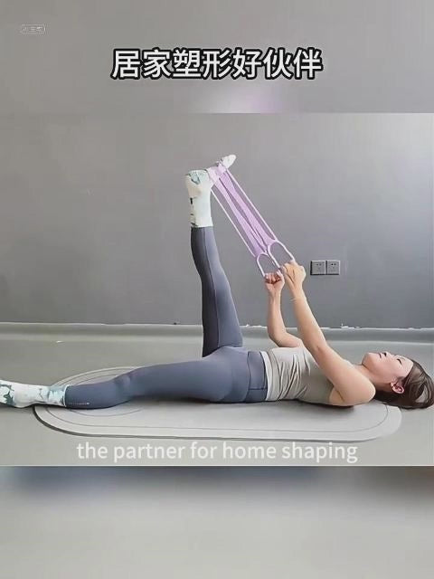 New Silicon Puller a lady showcase different exercise method and a great partner for home shaping
