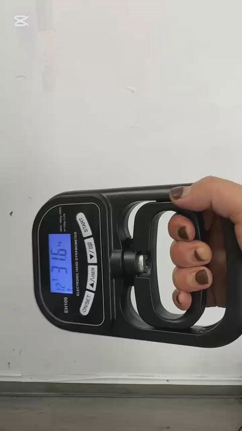 video about how to use this latest mode of hand dynamometer EH109 with dual charging mode and up 180kg with better sensor and well package great for a gift package too