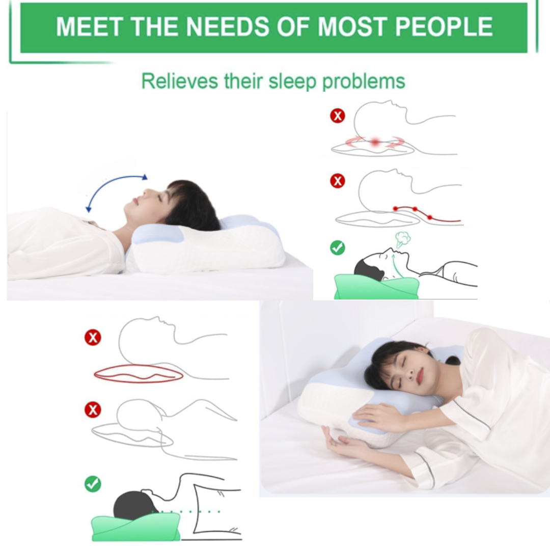 Cervical Memory Foam Pillow, Contour Pillows for Neck and Shoulder Pain, Ergonomic Orthopedic Sleeping Neck Contoured Support Pillow for Side Sleepers, Back and Stomach Sleepers