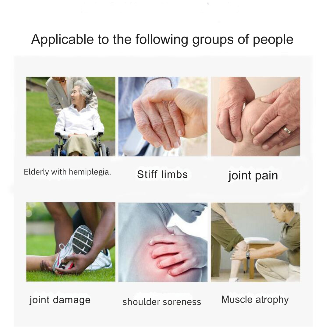 elderly with hemiplegia, stiff limbs, joint pain, joint damage, shoulder soreness, muscle atrophy